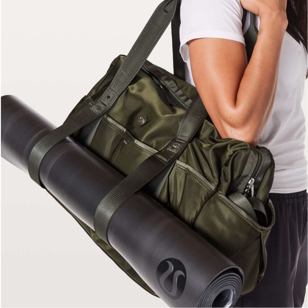 lululemon athletica Olive Green Travel Bag